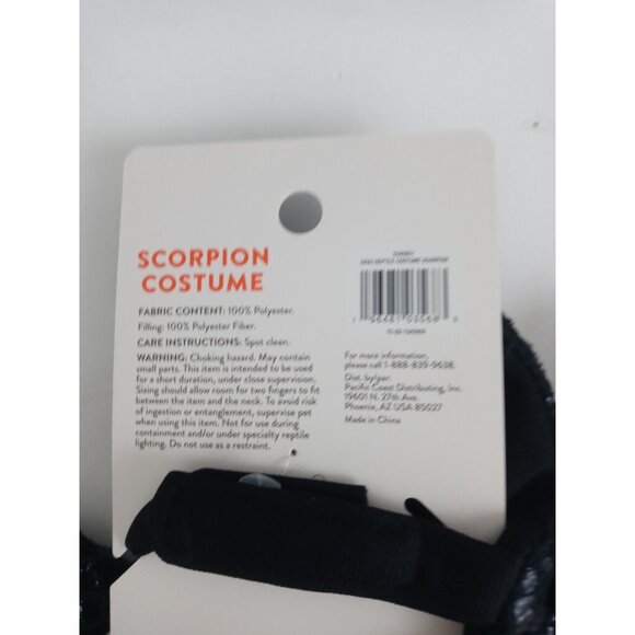 New Thrills & Chills Scorpion Reptile Halloween Costume For Bearded Dragons - Picture 6 of 6